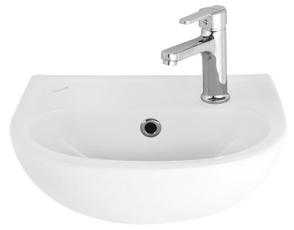 Creavit lavabo HANDWASSER MET KRAANGAT 35X30CM Zonder kraan   Levertijd + - 1 week